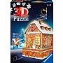 3D Gingerbread House Night 216