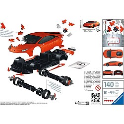 3D 108pc Puzzle - Lamborghini Huracan Evo