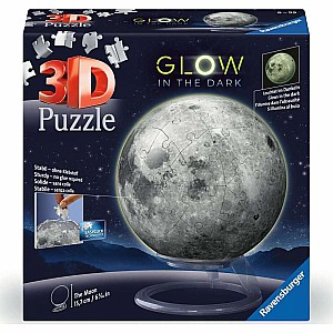 3D Puzzle Ball Glow-in-the-Dark "The Moon" - 72 Pieces