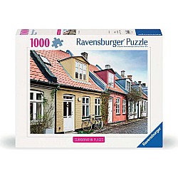 Scandinavian Places - Houses in Aarhus Denmark Puzzle (1000 pc)
