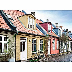 Scandinavian Places - Houses in Aarhus Denmark Puzzle (1000 pc)