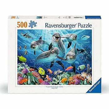 Ravensburger "Dolphins in the Coral Reef" (500 Pc Puzzle)