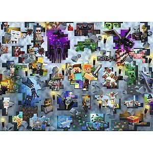 Minecraft - Mobs CHALLENGE (1000 Piece Puzzle)