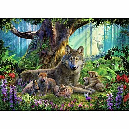 Wolves in the Forest 1000 Piece Puzzle