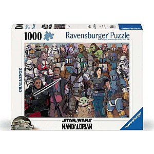 Jigsaw Puzzle Star Wars: The Mandalorian Challenge - 1000 Pieces Puzzle