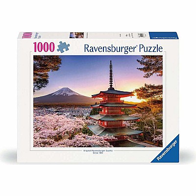 Mount Fuji Cherry Blossom View 1000 Pc Puzzle