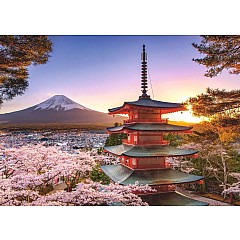 Mount Fuji Cherry Blossom View 1000 Pc Puzzle
