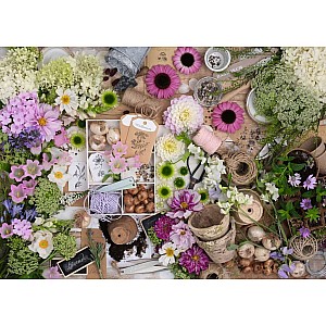 Colorful Floral Love 1000 Pc Puzzle