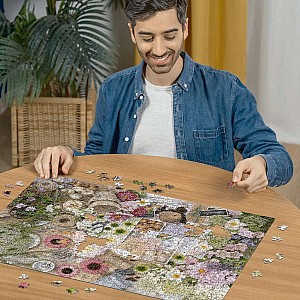 Colorful Floral Love 1000 Pc Puzzle