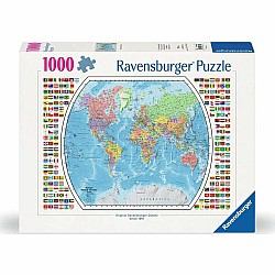 Political World Map (1000 Piece Puzzle)