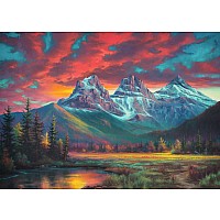 Alberta's Three Sisters (1000 Piece Puzzle)