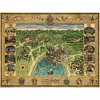 1500 pc Hogwarts Map Puzzle