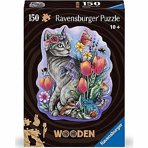 WOOD: Lovely Cat 150 Piece Puzzle