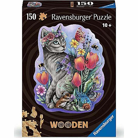 WOOD: Lovely Cat 150 Piece Puzzle