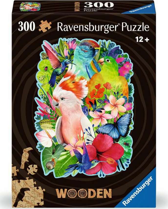 WOOD: Beautiful Birds 300 Piece Puzzles