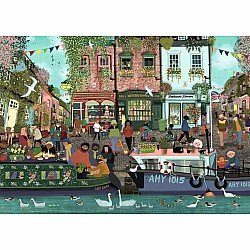 Jigsaw Puzzle Riverside Town 1000pc - 1000 Pieces Puzzle