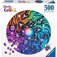 Astrology 500 Piece Round Puzzle