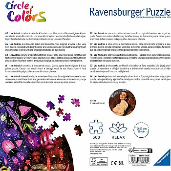 Ravensbuger "Circle of Colors: Insects" (500 Pc Round Puzzle)