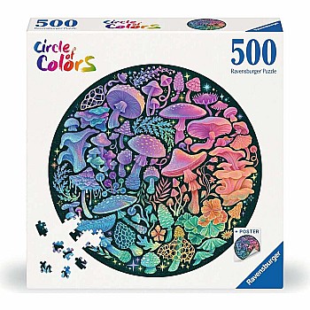 Ravensburger "Mushrooms" (500 Pc Round Puzzle)