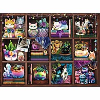  500 pc Cubby Cats and Succulents