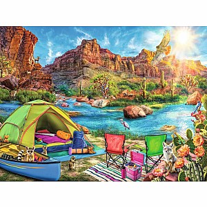 Canyon Camping (1500 Piece Puzzle)