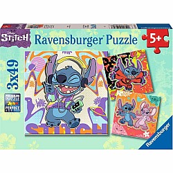 Stitch (3x49 Piece Puzzles)