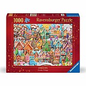 Jigsaw Puzzle Christmas Cookie Village - 1000 Pieces Puzzle