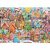 Jigsaw Puzzle Christmas Cookie Village - 1000 Pieces Puzzle