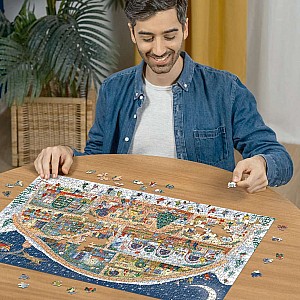 Jigsaw Puzzle Santa's Workshop - 1000 Pieces Puzzle