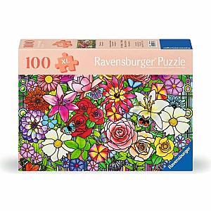 Tiffany Flowers Puzzle (100 pc)