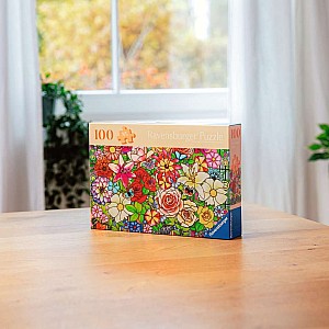 Tiffany Flowers Puzzle (100 pc)