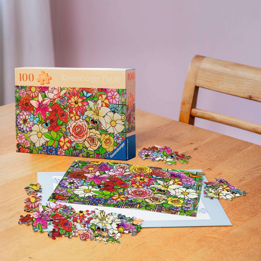 Tiffany Flowers Puzzle (100 pc)
