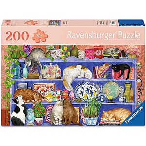 Cats on Shelf Puzzle (200 pc)