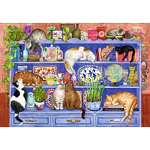 Cats on Shelf Puzzle (200 pc)