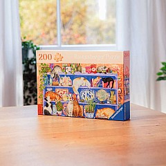 Cats on Shelf Puzzle (200 pc)