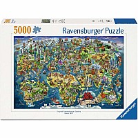 World Map 5000 Piece Puzzle