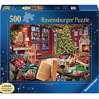 Cozy Christmas Retreat Puzzle (500 Large Pieces pc)