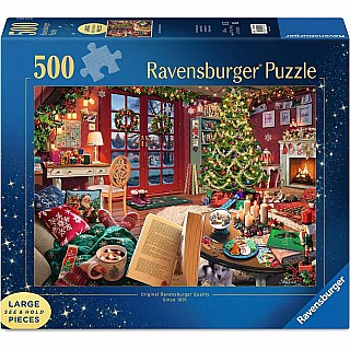 Cozy Christmas Retreat Puzzle (500 Large Pieces pc)