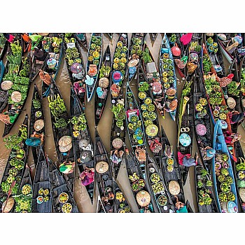 Ravensburger "Floating Market, Indonesia" (500 Pc Puzzle)