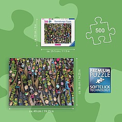 Ravensburger "Floating Market, Indonesia" (500 Pc Puzzle)