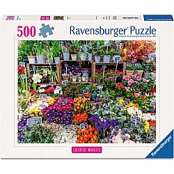 Ravensburger "Flower Market, France" (500 Pc Puzzle)