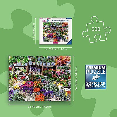 Flower Market, France 500 Pc Puzzle