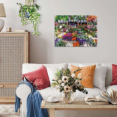 Flower Market, France 500 Pc Puzzle