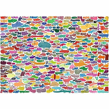 Ravensburger "387 Dogs and One Cat" (300 Pc Large Format Puzzle)