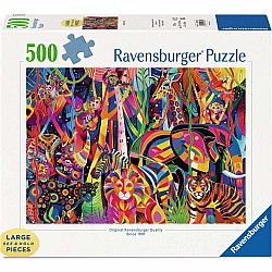 Jeweled Jungle 500 Pc Puzzle LF