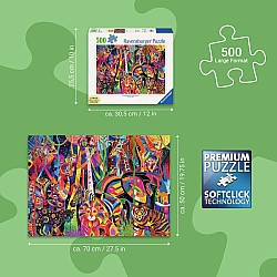 Jeweled Jungle 500 Pc Puzzle LF