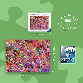 Ravensburger "Fish in Fuchsia" (500 Pc Puzzle)