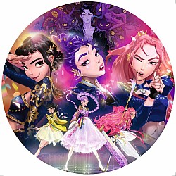 KPop Demon Hunters 500 pc Round Puzzle