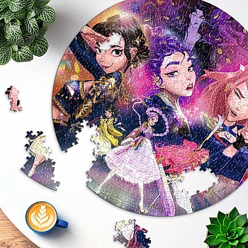 Ravensburger "KPop Demon Hunters" (500 pc Round Puzzle)