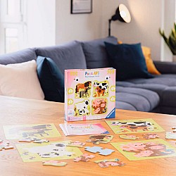 Puzzle Up - Farm Animals Puzzle (4, 6, 8, 10 pc)